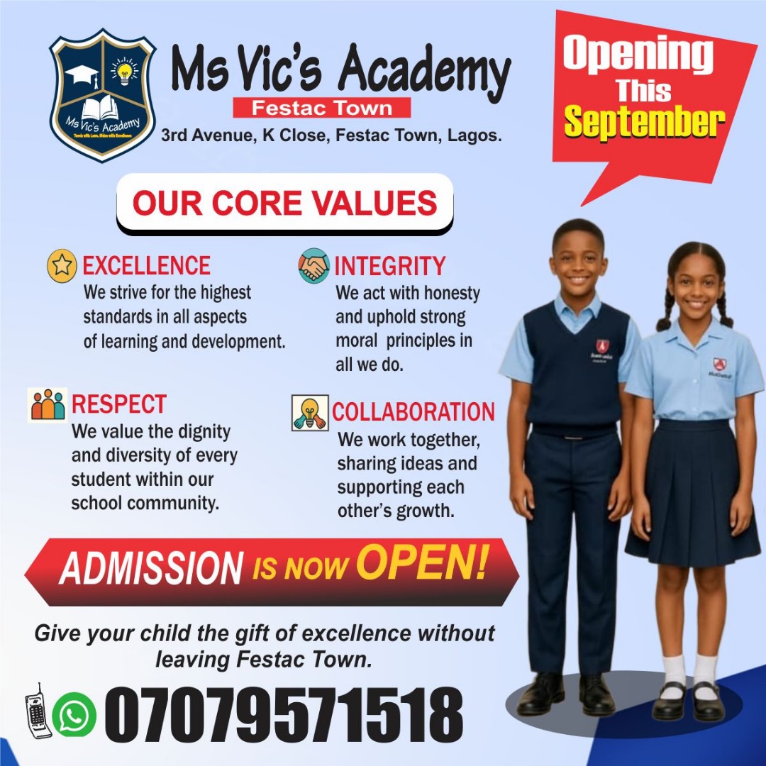 Core values of Ms Vic's Academy